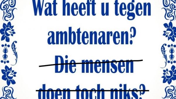 De ambtenaar…….