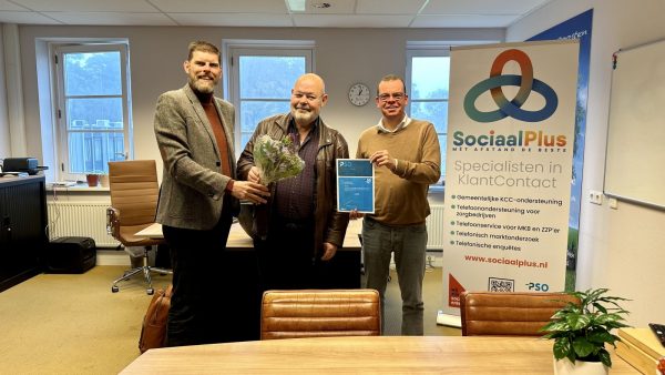 Zusterbedrijf SociaalPlus behaalt hoogste ladder PSO certificering!